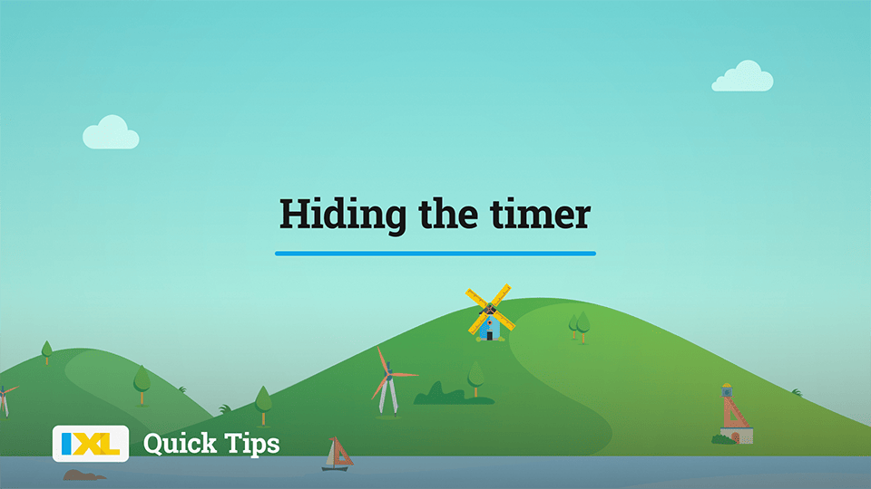 Hide the timer